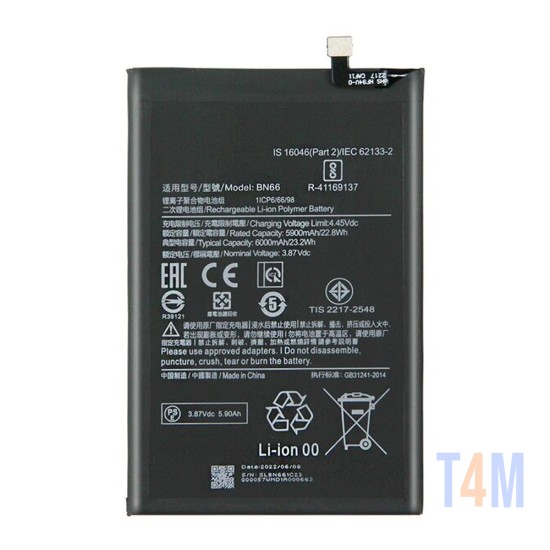 Bateria BN66 para Xiaomi Poco C40 6000mAh